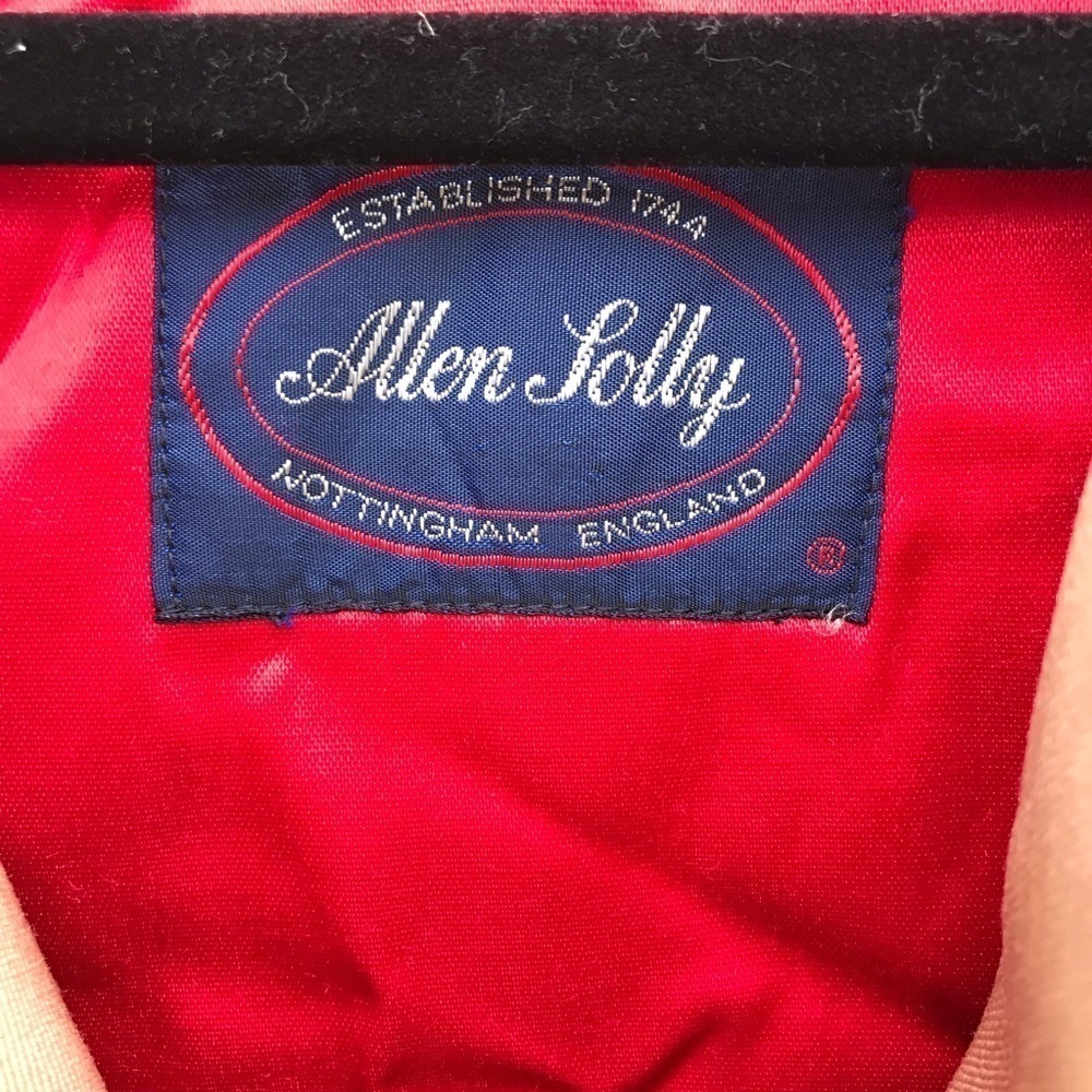 Vintage Allen Lolly Women’s Trench Coat Button Wool Lining - Picture 4 of 7
